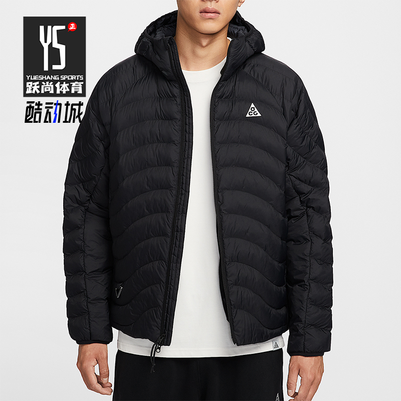 Nike/耐克正品2025男士户外轻盈保暖连帽宽松运动棉服HJ3736-010