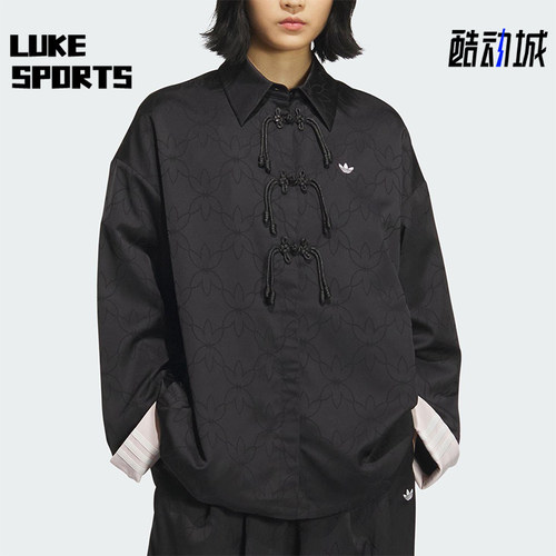 Adidas/阿迪达斯正品2025 三叶草女士新中式透气经典外套KB6407