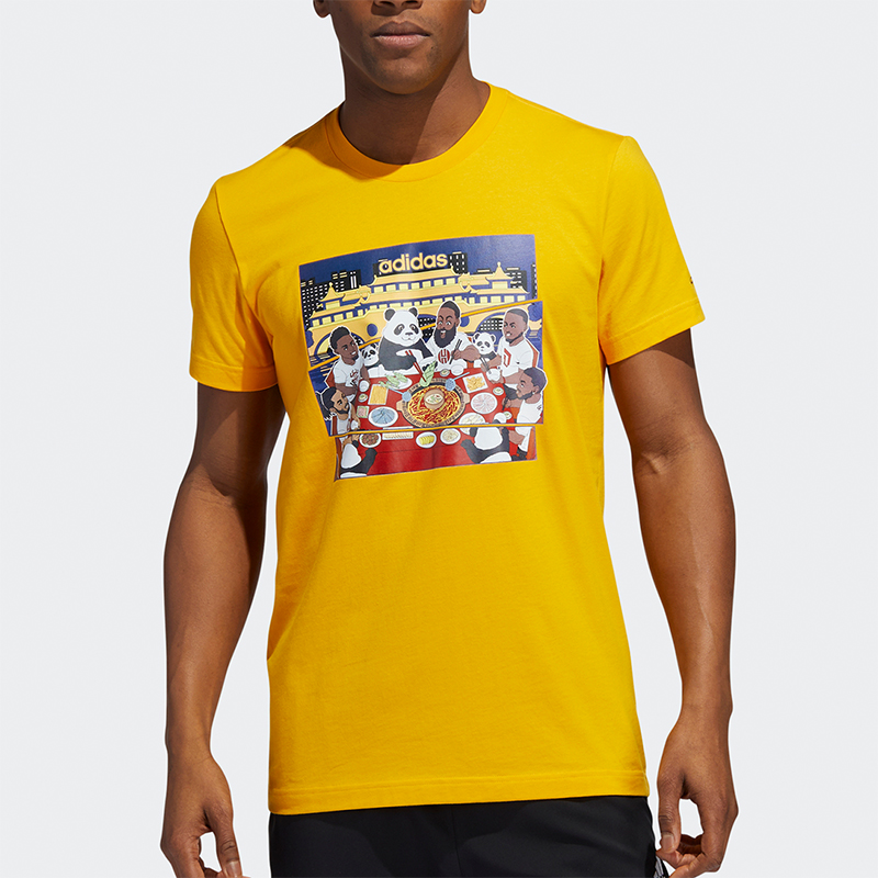 阿迪达斯男士运动短袖