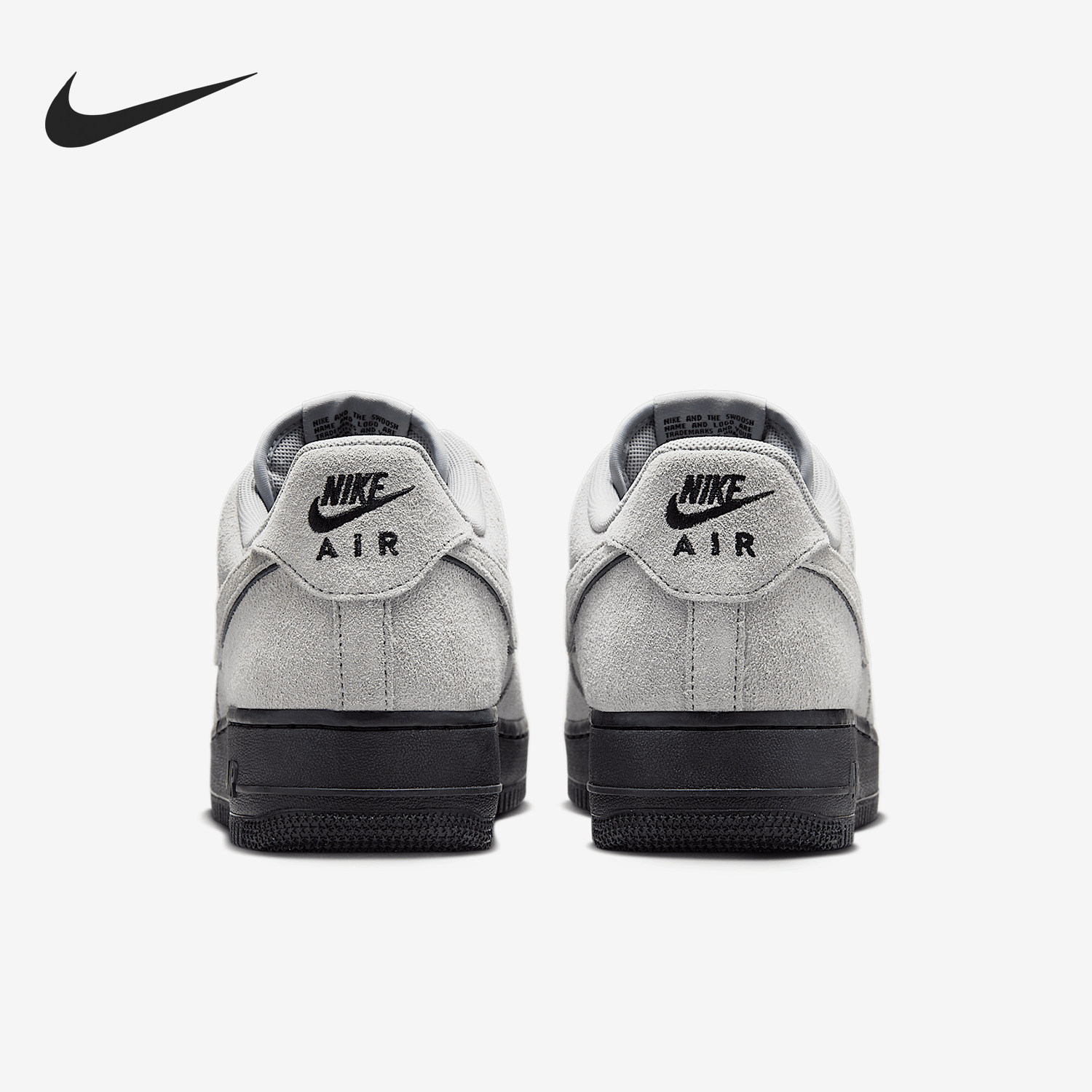 Nike/耐克官方正品Air Force 1男士打孔设计简约耐穿经典休闲板鞋