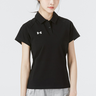 22500522 POLO衫 安德玛正品 001 运动女士简约轻盈柔软翻领短袖