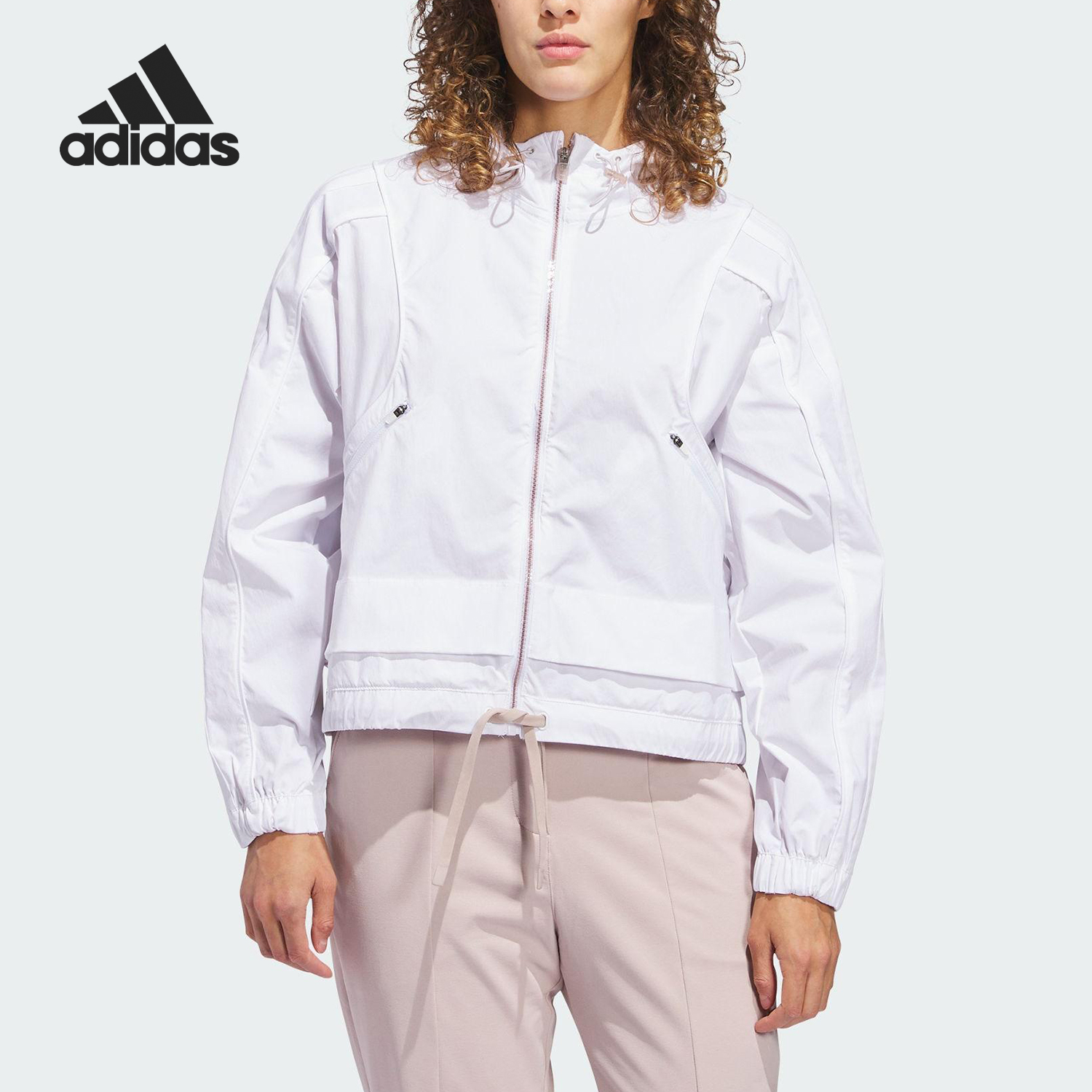 Adidas/阿迪达斯正品W BTC FZ HDY女士高尔夫运动外套JC9253