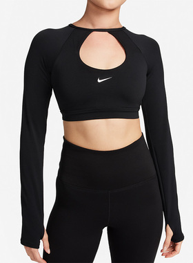Nike/耐克正品中强度支撑运动内衣式女子长袖T恤FB4103-010