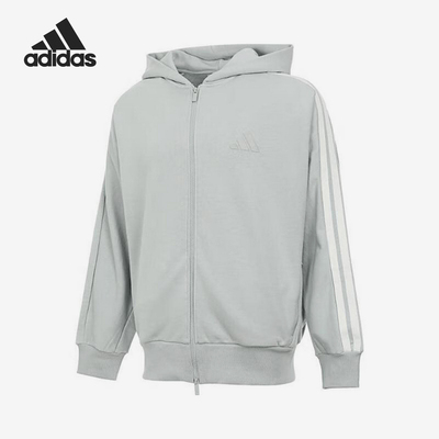 Adidas/阿迪达斯官方正品ST 3ST KN TT男士针织连帽外套JL6079