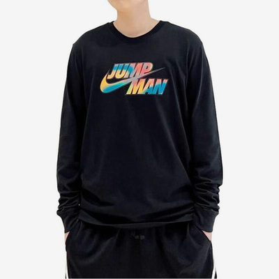 Nike/耐克正品男女同款时尚印花圆领套头长袖卫衣DQ7365-010