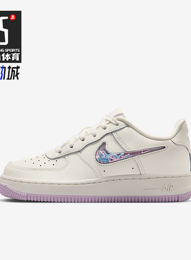 Nike/耐克正品Air Force 1 GS女子大童透气耐磨运动鞋IQ9795-151