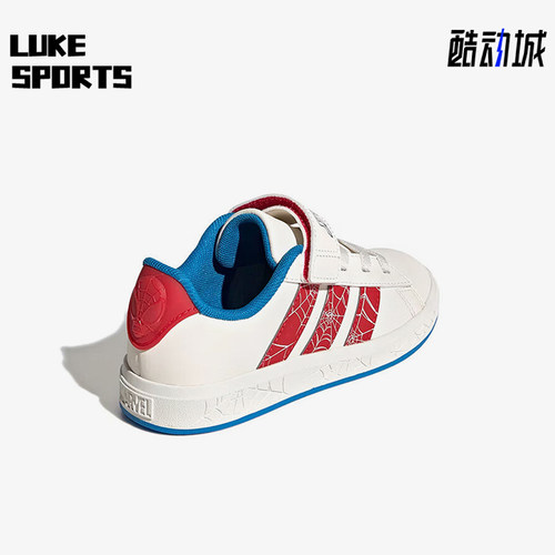 Adidas/阿迪达斯正品2025夏季款儿童日常运动休闲印花板鞋JS0778