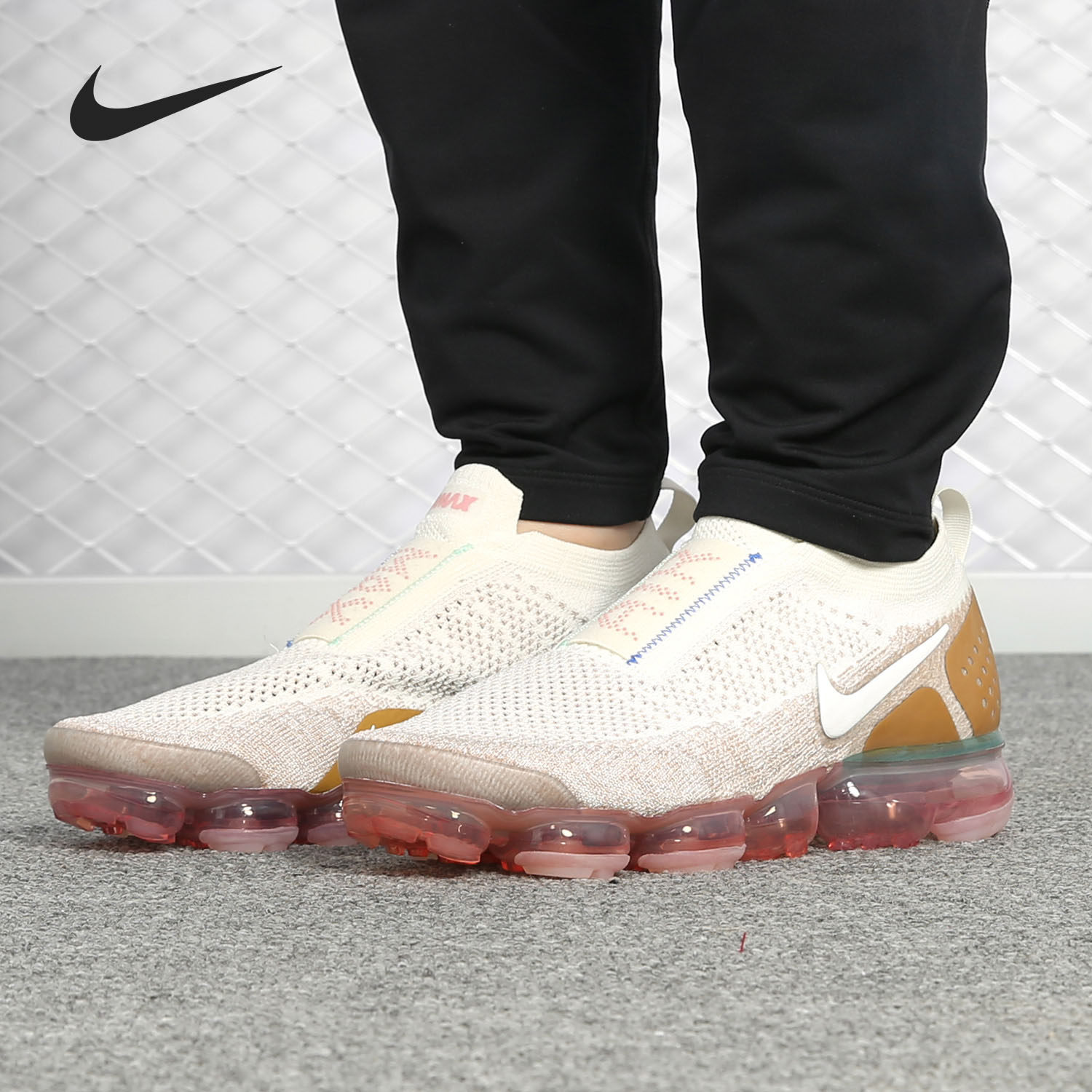 Nike/耐克正品AIR VAPORMAX FK MOC2 男子全掌大气垫跑步鞋AH7006