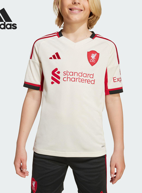 Adidas/阿迪达斯正品LIVERPOOL大童足球运动训练短袖JV6453