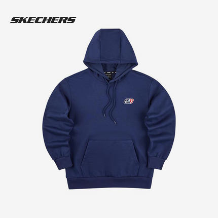 Skechers/斯凯奇正品PULLOVER 男女同款休闲针织连帽套头卫衣