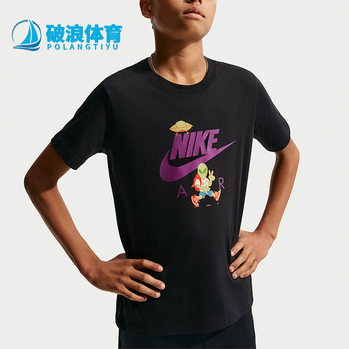 Nike/耐克正品Sportswear大童短袖套头舒适印花T恤IO1987-010