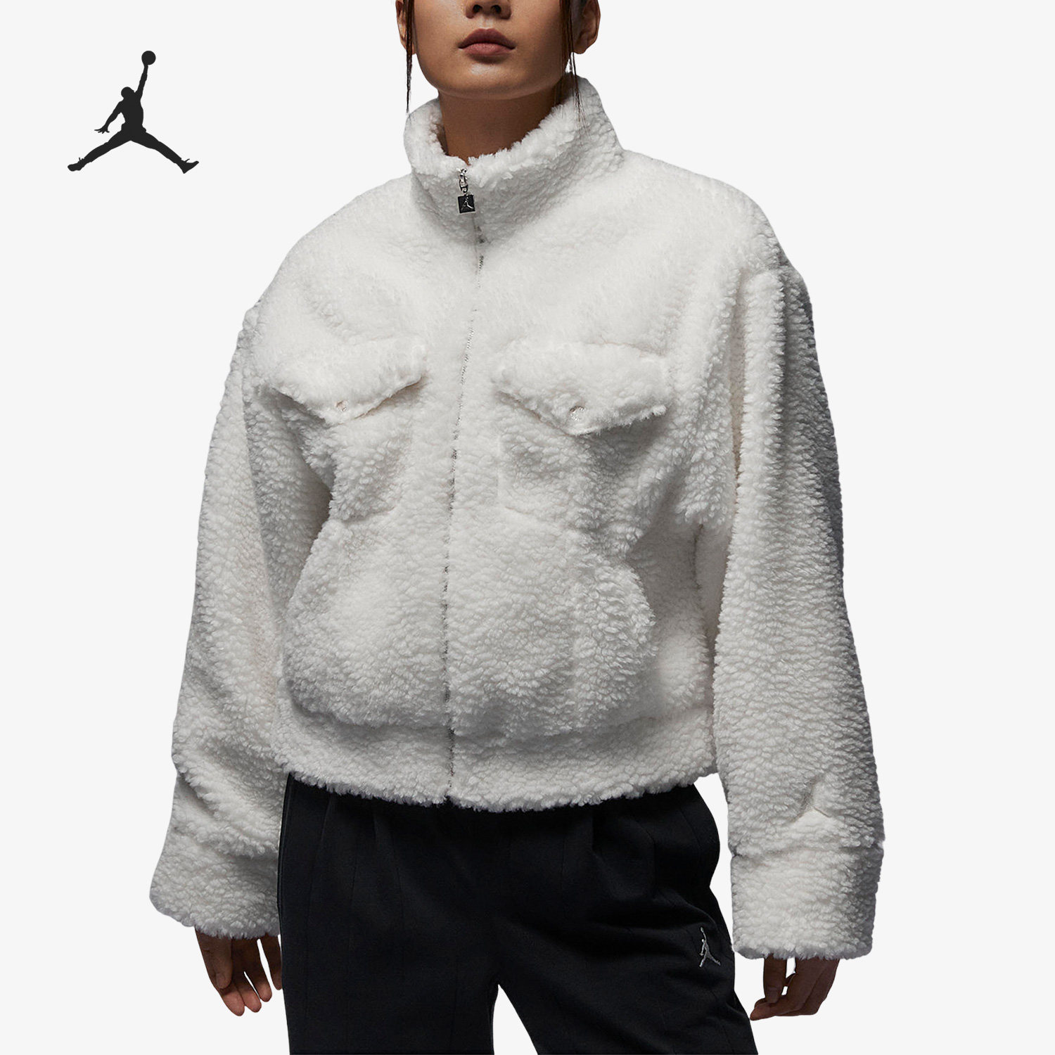 Nike/耐克正品Jordan女子时尚加绒保暖休闲夹克外套FD7169