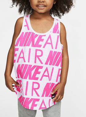 Nike/耐克正品圆领小童时尚印花透气亲肤无袖背心HA7186-051