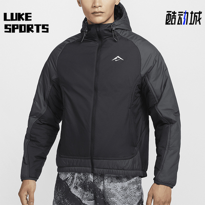 耐克男士运动拼接保暖宽松棉服