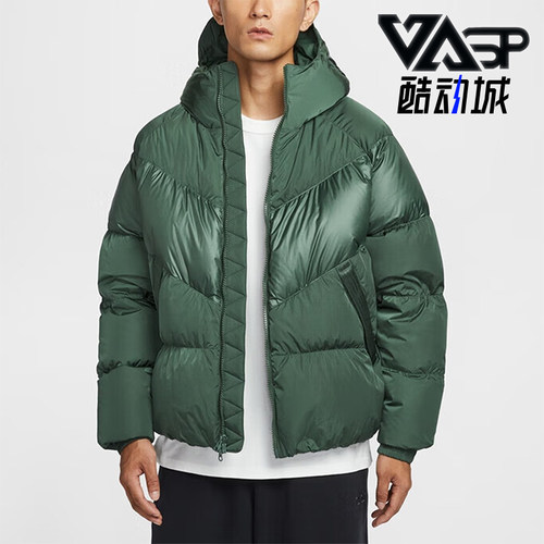 Nike/耐克正品2025冬季款男士短款保暖连帽宽松羽绒服IB2961-319