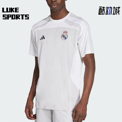 Adidas/阿迪达斯正品2025夏季款男士足球经典透气拼接短袖JN3062