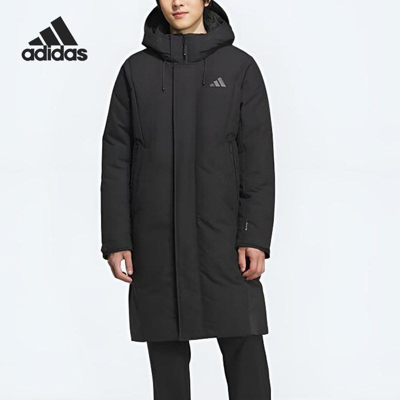 Adidas/阿迪达斯官方正品冬季男士保暖长裤连帽经典羽绒服KC2473