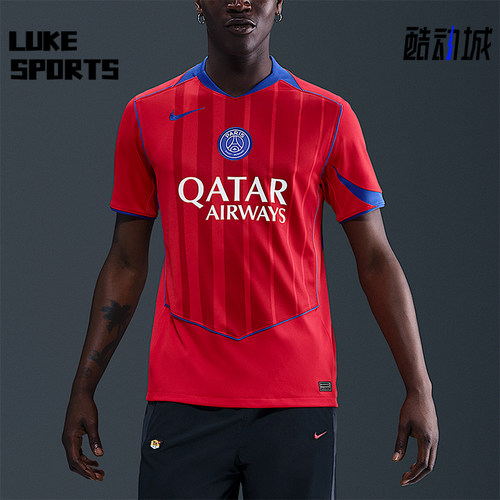 Nike/耐克正品Dri-FIT男士运动足球透气比赛训练短袖HJ4606-680