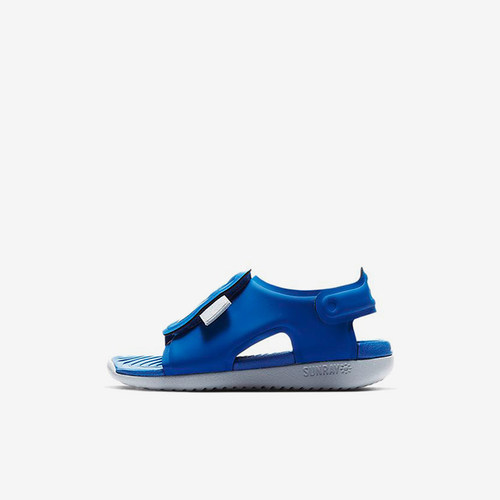 Nike/耐克正品SunrayAdjust5新款婴童经典蓝色休闲鞋AJ9077-400