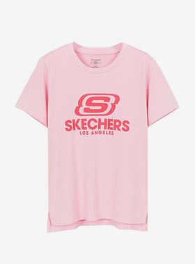 斯凯奇大童正品针织短袖T恤断码特价L220G118-0093