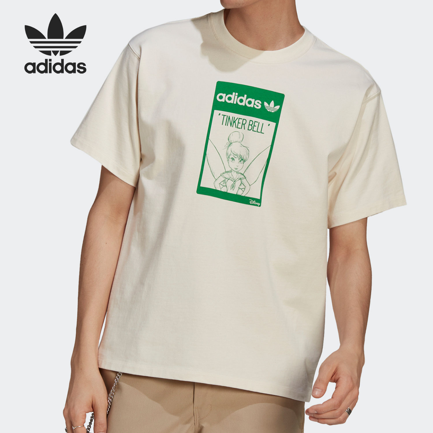 Adidas/阿迪达斯正品TINKERBELL三叶草男女休闲运动T恤GP3392