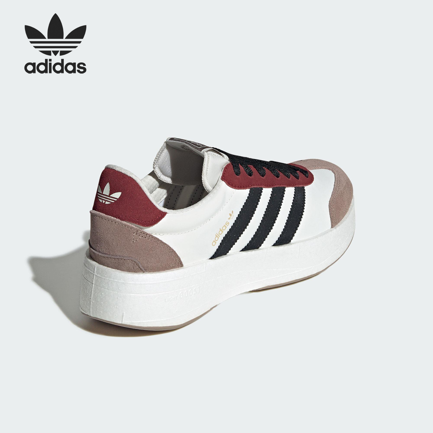 Adidas/阿迪达斯官方正品三叶草男女耐磨厚底低帮运动鞋JR7000