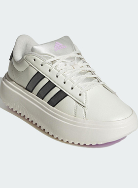 Adidas/阿迪达斯正品2025女士耐磨 网球厚底时尚经典休闲鞋JS1832