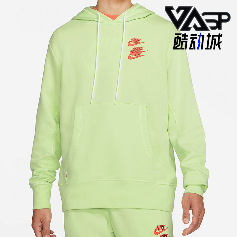 Nike/耐克正品新款男士字母印花休闲运动针织套头卫衣DA0932-383