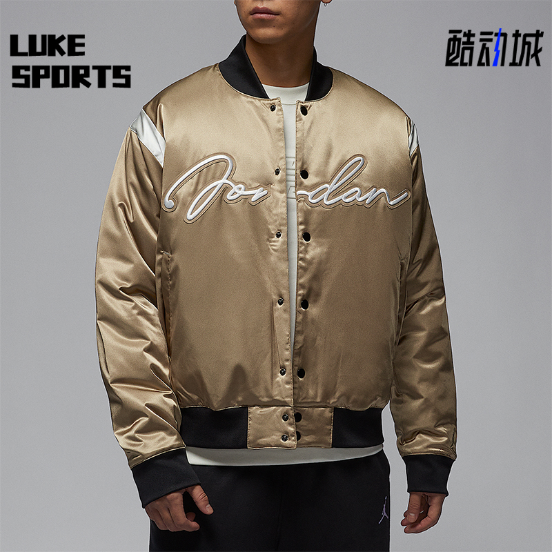 Nike/耐克正品JORDAN男士保暖拼接时尚宽松棉服HF9298-257