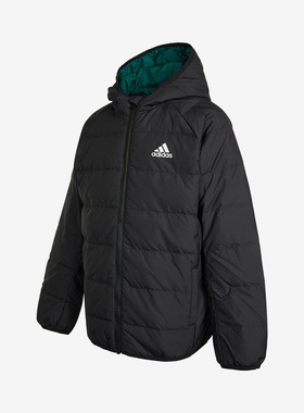 Adidas/阿迪达斯正品休闲大童时尚潮流运动保暖连帽羽绒服 H45034