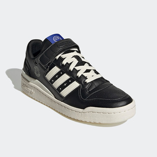 魔术贴板鞋 Adidas LOW男女同款 三叶草FORUM GZ2205 阿迪达斯正品
