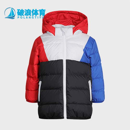 阿迪达斯婴童连帽保暖羽绒服