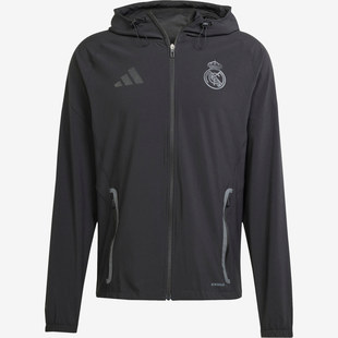 Adidas阿迪达斯男款Tiro 25防风防雨排汗连帽修身夹克JW4688
