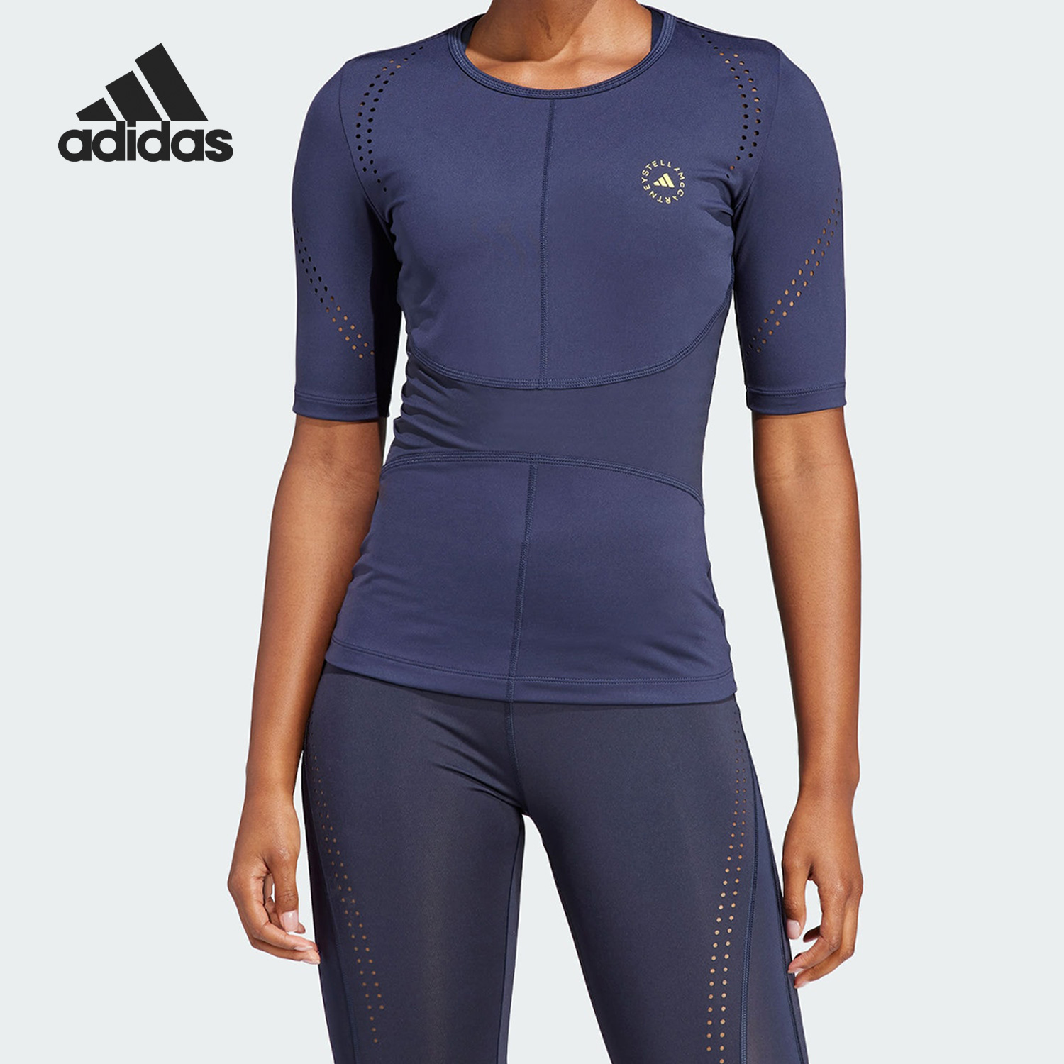 Adidas/阿迪达斯正品SMC 2023新款女子运动圆领短袖T恤IB6783