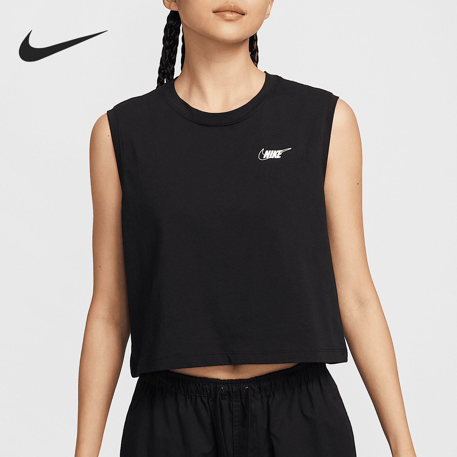 Nike/耐克正品夏季新款女士时尚潮流无袖背心T恤HF9532-010,运动服/休闲服装,运动T恤,淘宝优惠券,粉丝福利购,淘宝优惠卷