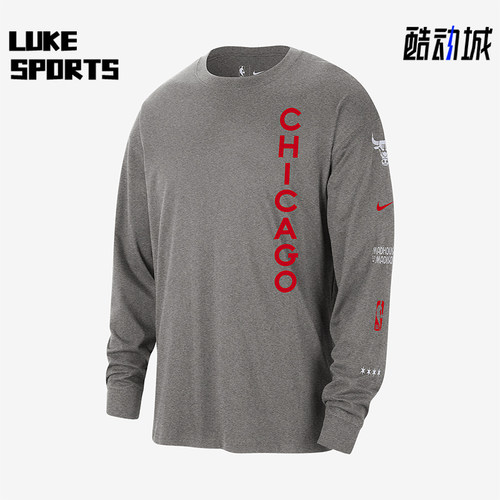 Nike/耐克正品男士字母图案印花经典运动简约长袖T恤FN1099-063