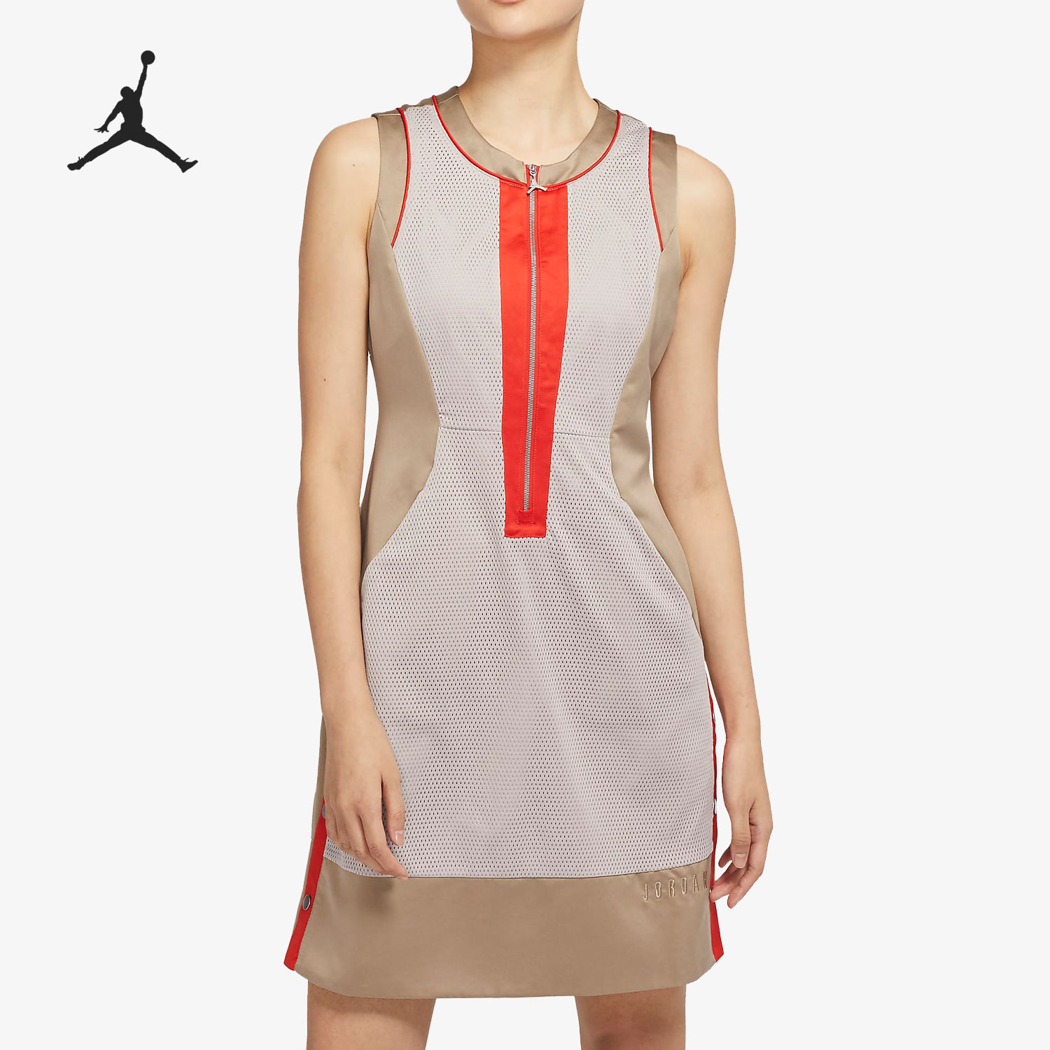 Nike/耐克正品Jordan女子休闲透气运动圆领连衣裙 DD7088-082