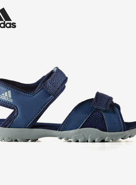 Adidas/阿迪达斯正品年夏季新款大童休闲运动沙滩凉鞋 S82187