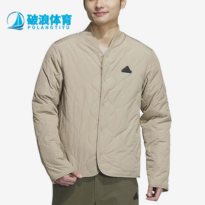 阿迪达斯男士保暖运动休闲棉服