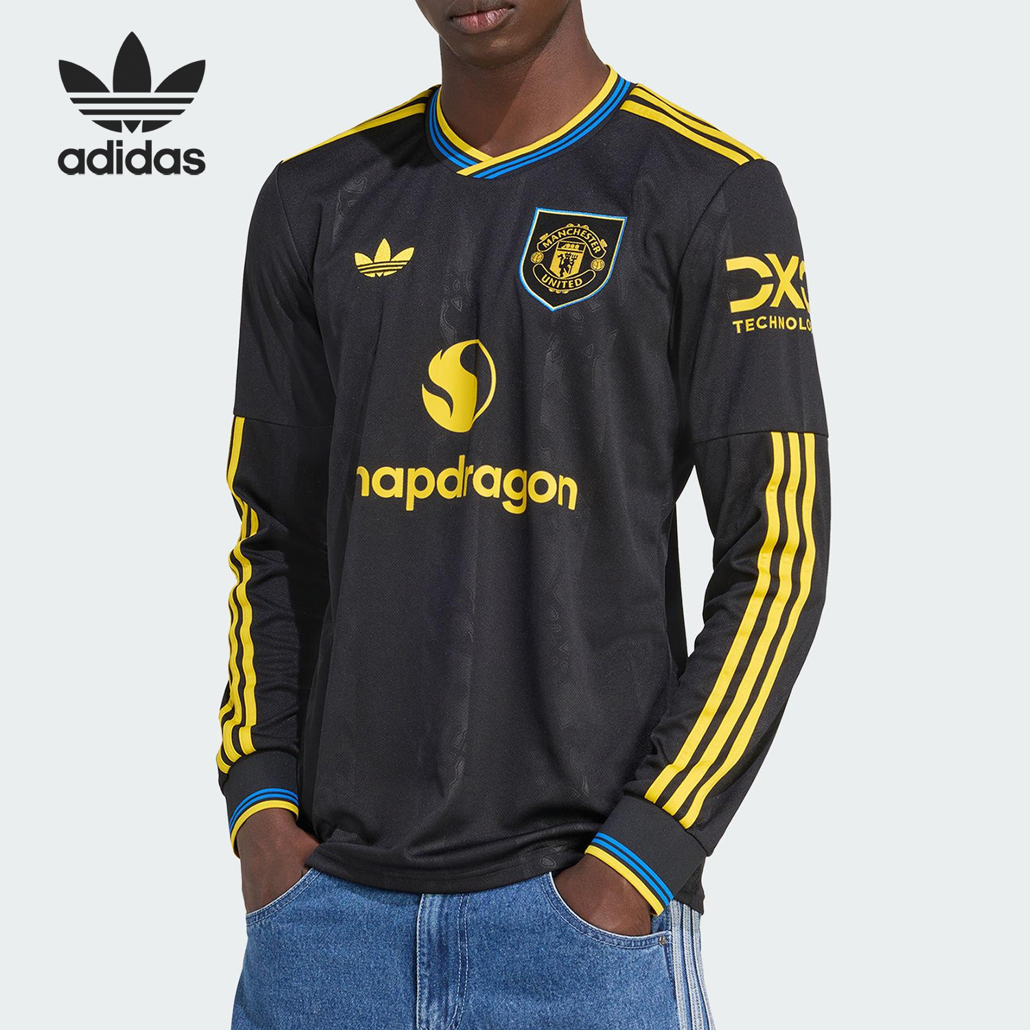 Adidas/阿迪达斯官方正品三叶草男士圆领训练运动透气长袖KD4226