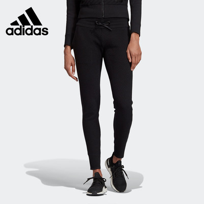 Adidas阿迪达斯正品女子时尚透气紧身训练运动长裤 DY7344
