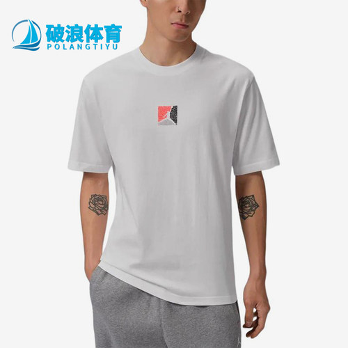 Nike/耐克正品JORDAN新款男白色印花圆领经典短袖T恤IF3065-100