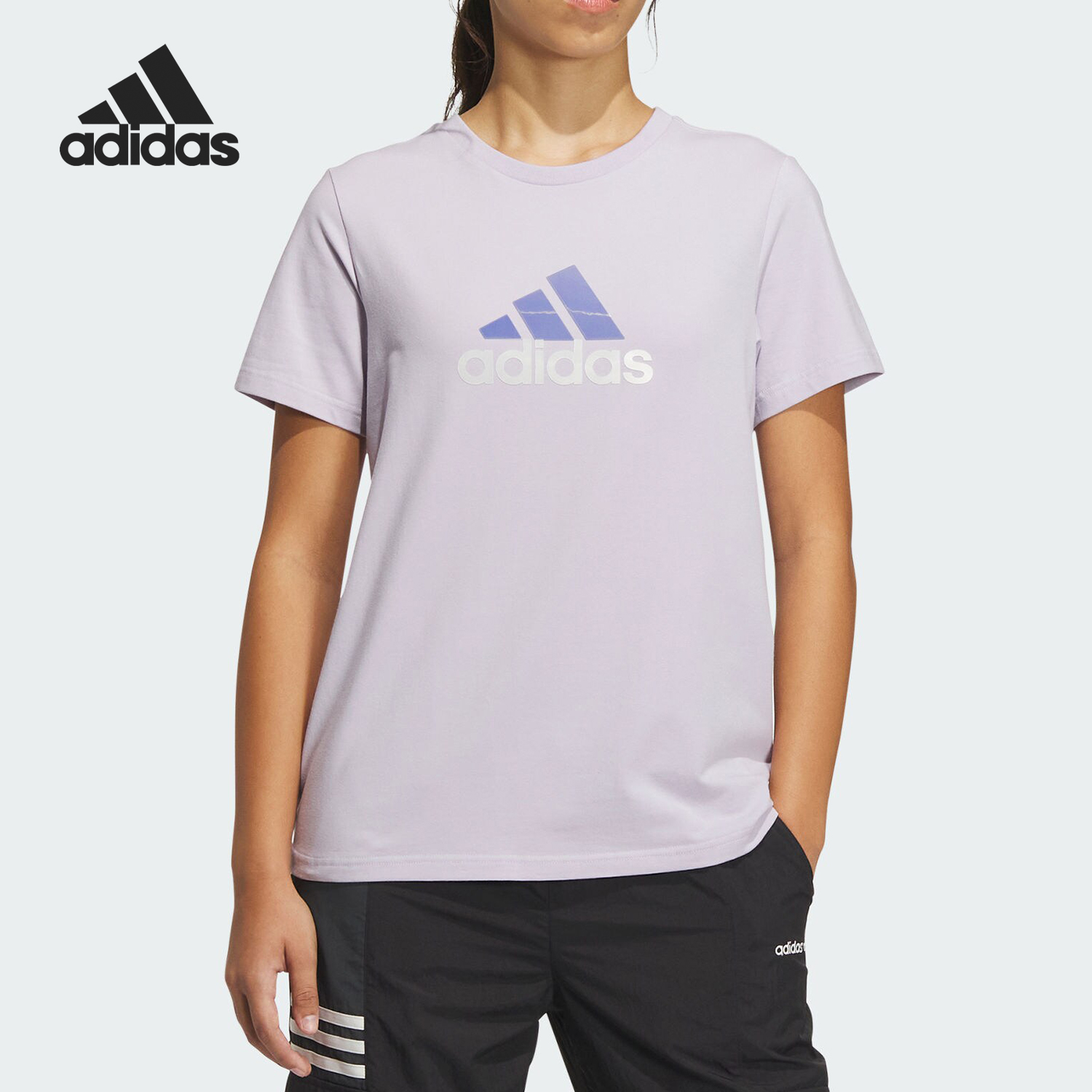 Adidas/阿迪达斯正品MH BOS TEE 2女士运动短袖圆领T恤IM8889