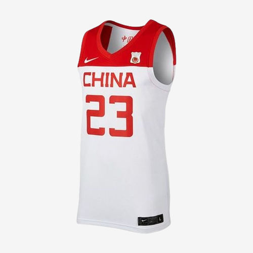 Nike耐克正品中国队主场阿不都沙拉木无袖Dri-FIT篮球CD9485-104