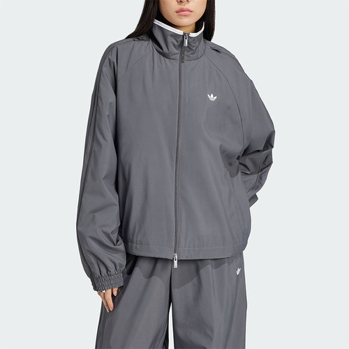 Adidas/阿迪达斯正品三叶草女士梭织休闲立领运动外套JY8879
