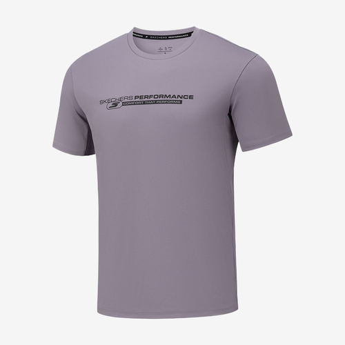 Skechers斯凯奇正品男吸湿排汗透气修身短袖速干T恤P226M257-03D1