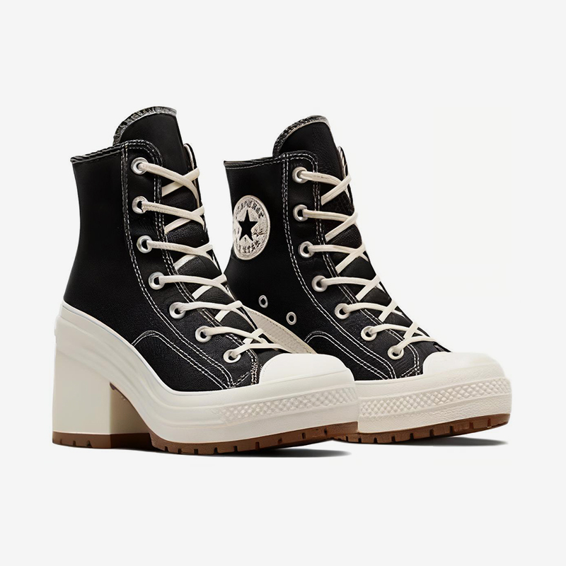 Converse/匡威正品新款女士高帮运动休闲减震高跟帆布鞋A05347C