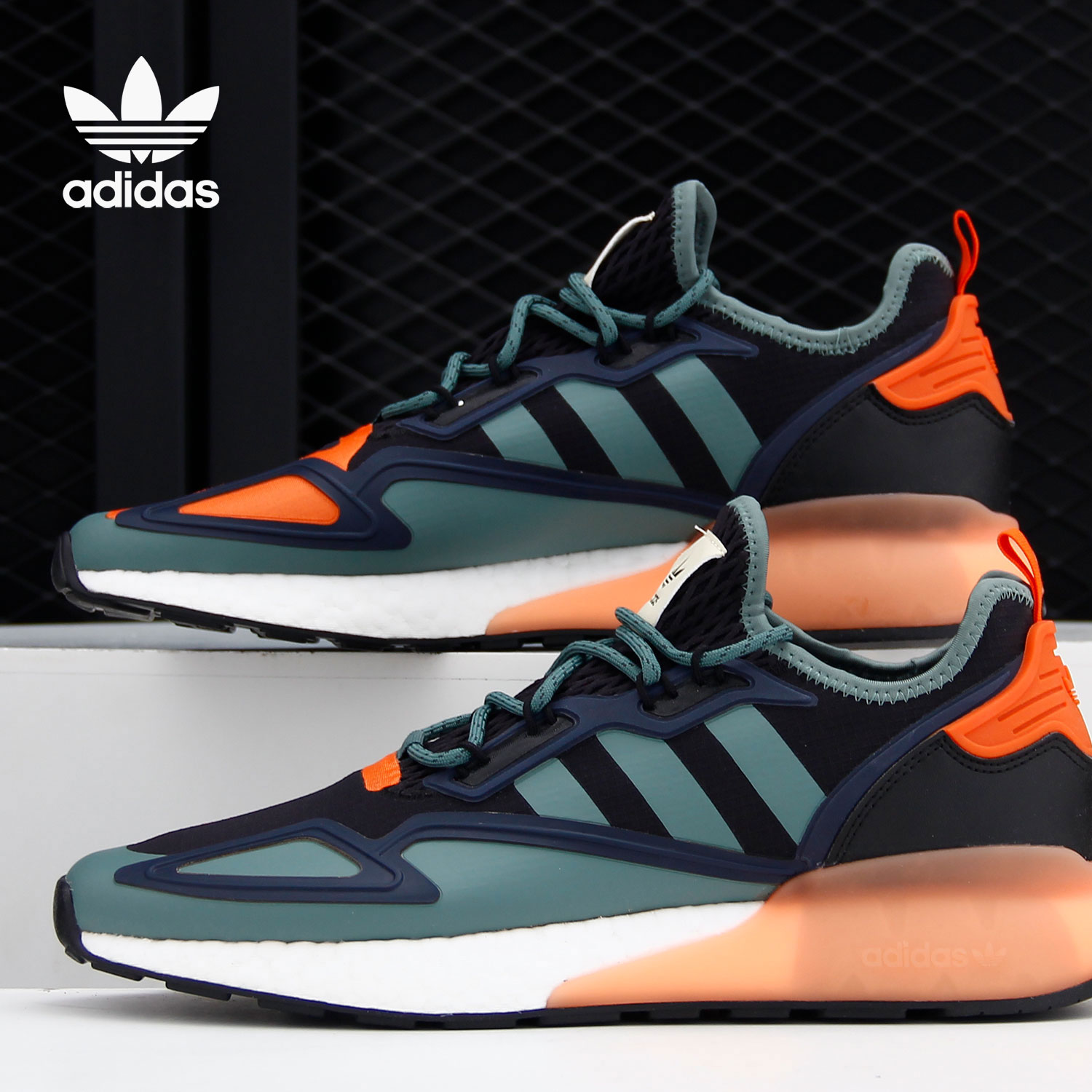 Adidas/阿迪达斯正品三叶草 ZX 2K BOOST男子经典运动鞋 FZ0218