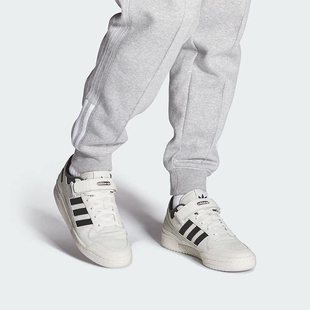 LOW男女魔术贴板鞋 三叶草FORUM IE7217 阿迪达斯正品 Adidas