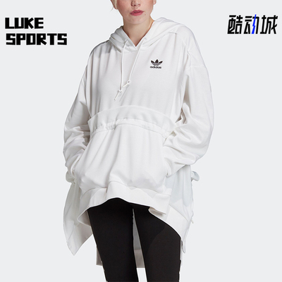 Adidas/阿迪达斯正品三叶草女士休闲连帽套头运动耐穿卫衣FT9886